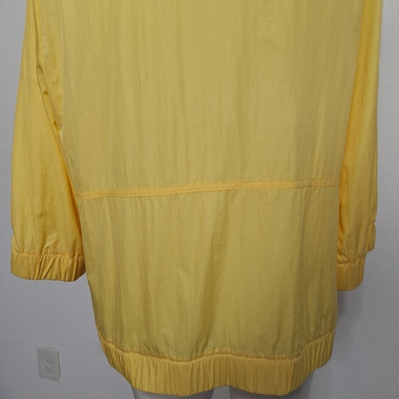 Zenergy by Chico’s Yellow Boho Gorpcore Lightweight Windbreaker Jacket Size L - Picture 10 of 13